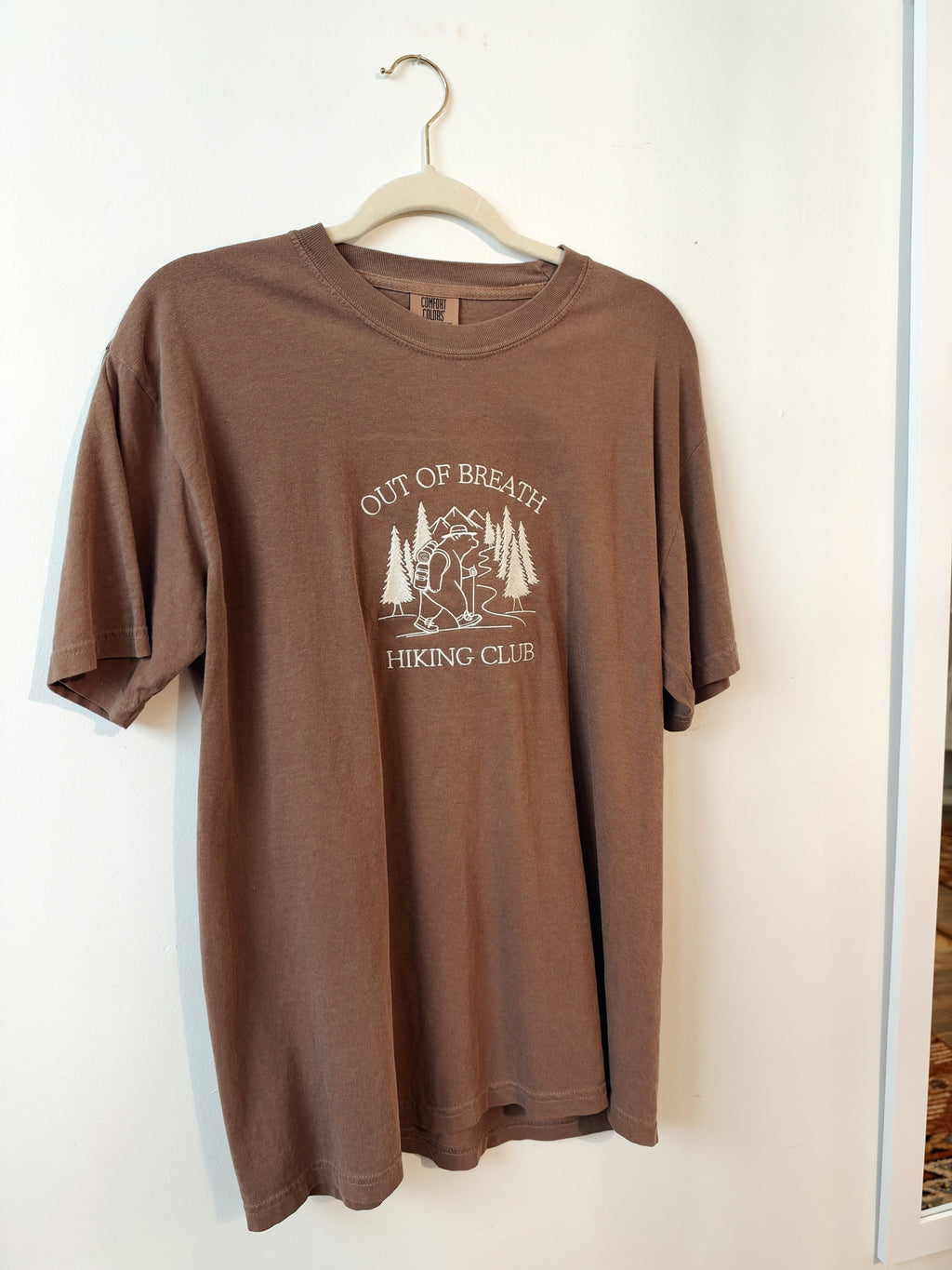 Embroidered Out Of Breath Hiking T-Shirt